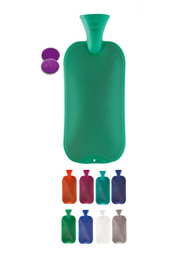 Fashy Hot Water Bottle Classic Assorted Colors - Made in Germany - Image 2